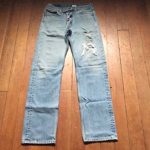 Distressed Men’s 31x36.  Levi’s 501xx